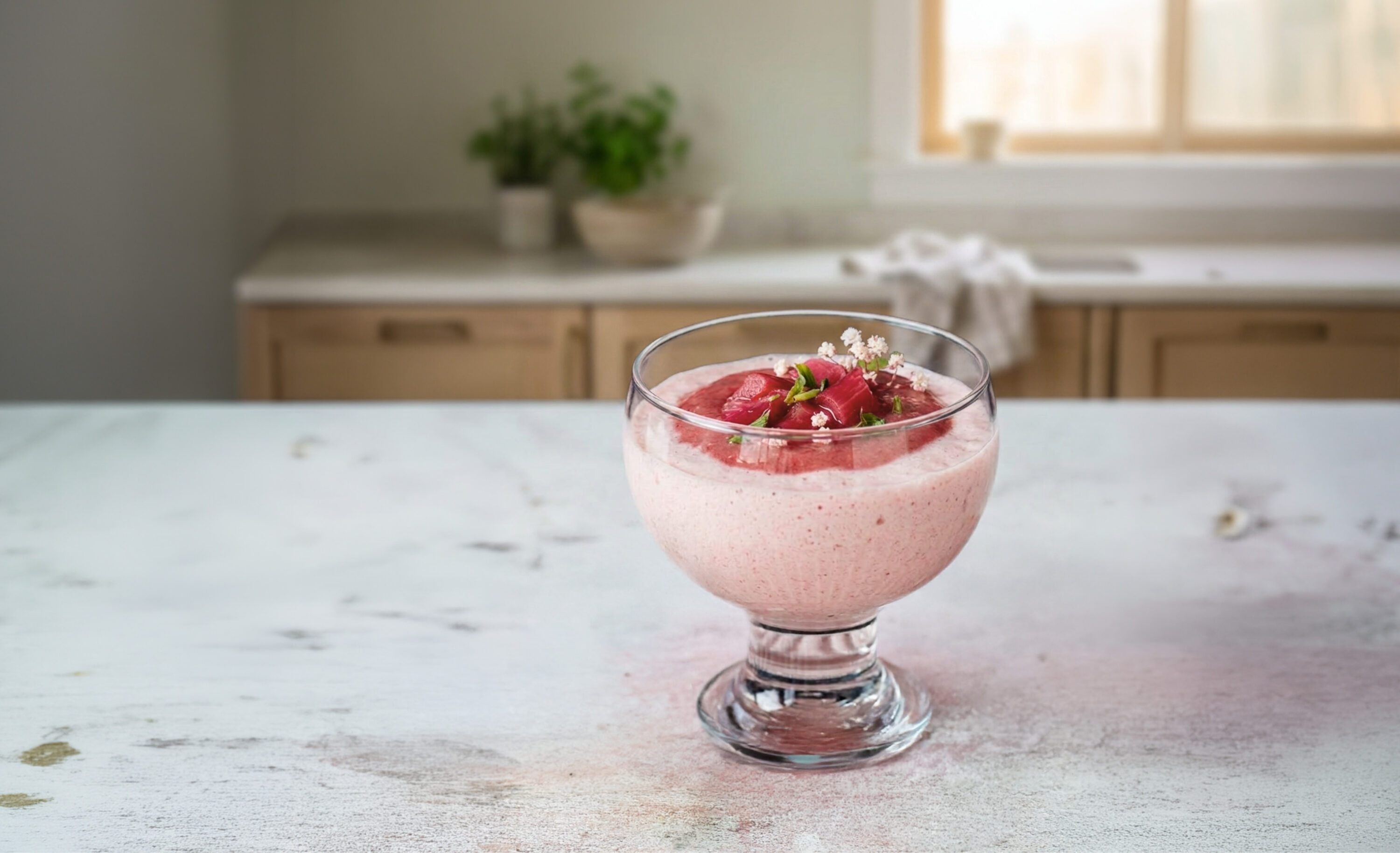 Jogurt-Rhabarber-Mousse