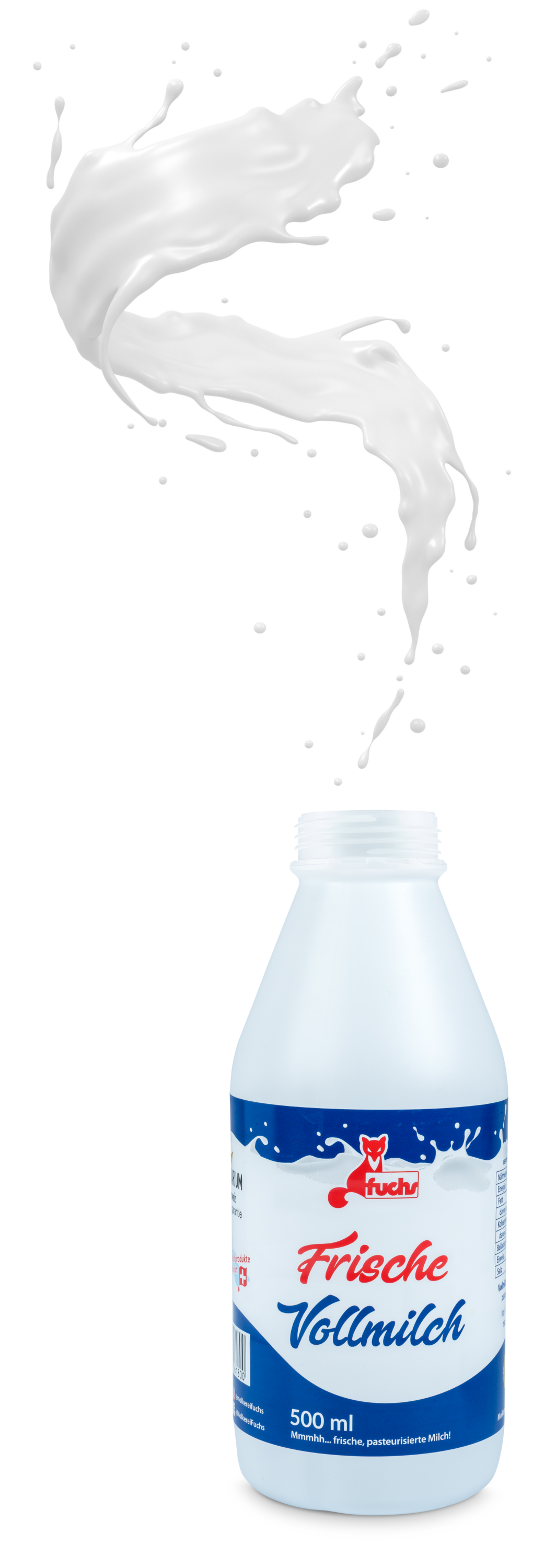 Milchflasche von Molkerei Fuchs